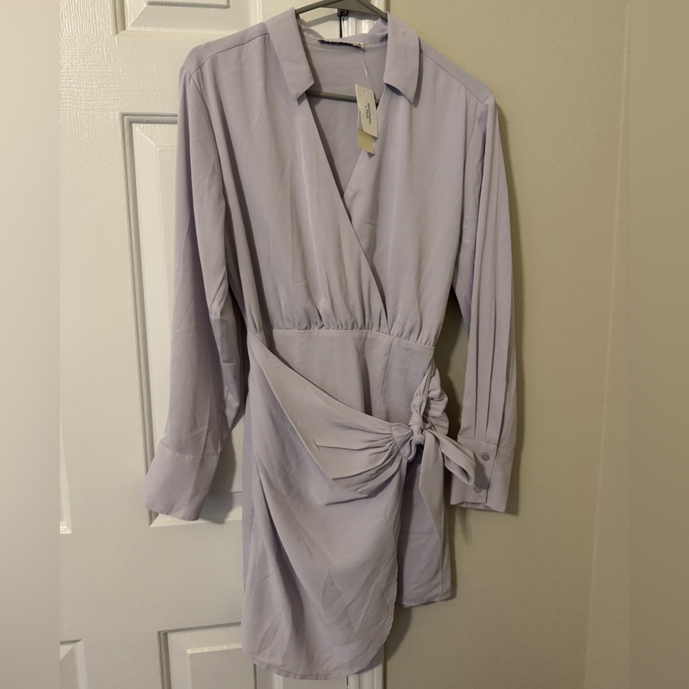 NWT Abercrombie Lavender Wrap Dress